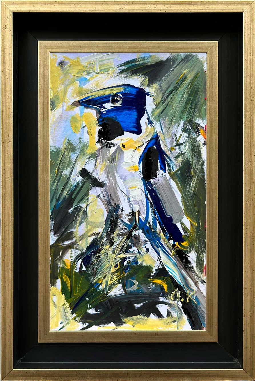 Tropical Bird Oil Painting