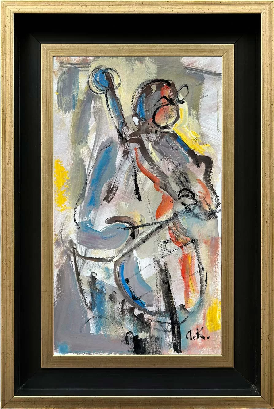 Cello Harmony Oil Painting