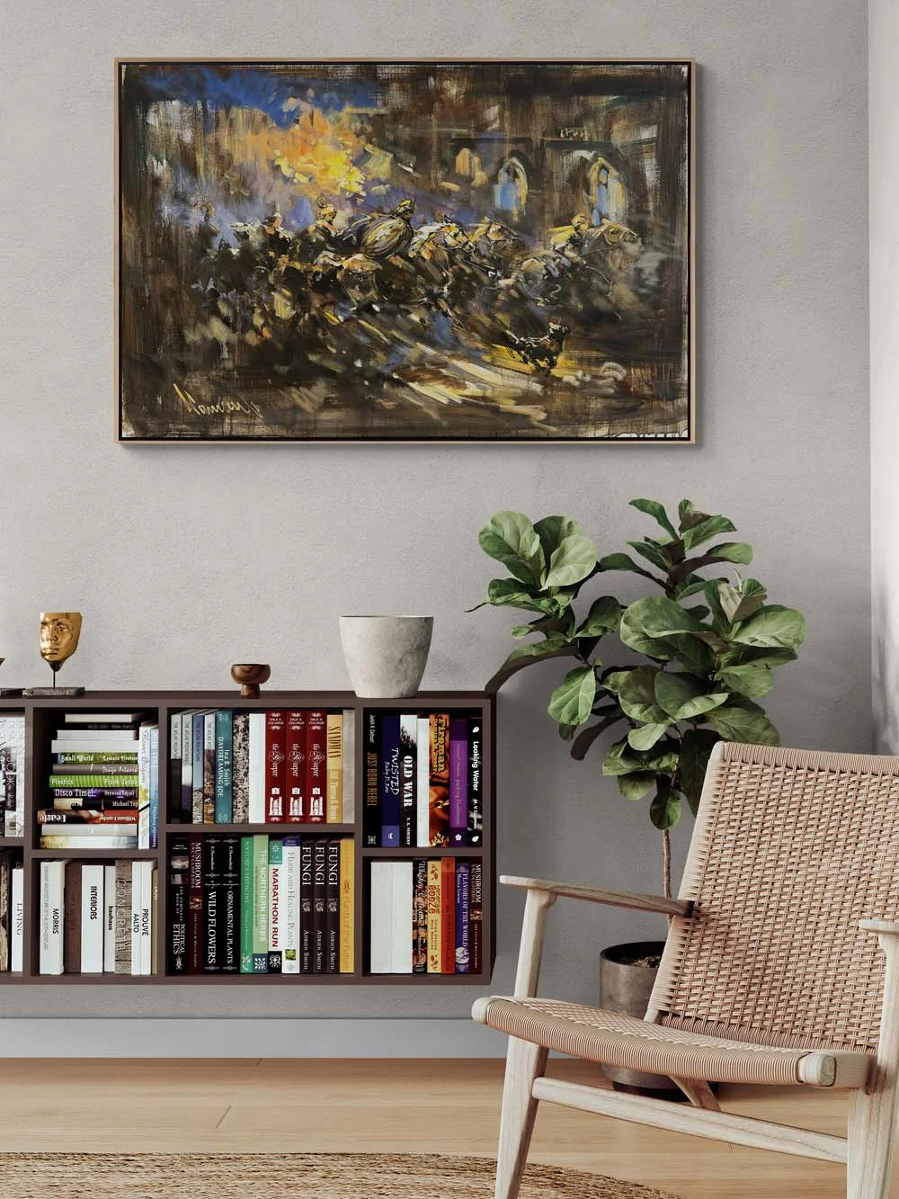Savaşın Ruhu Yağlı Boya Tablosu