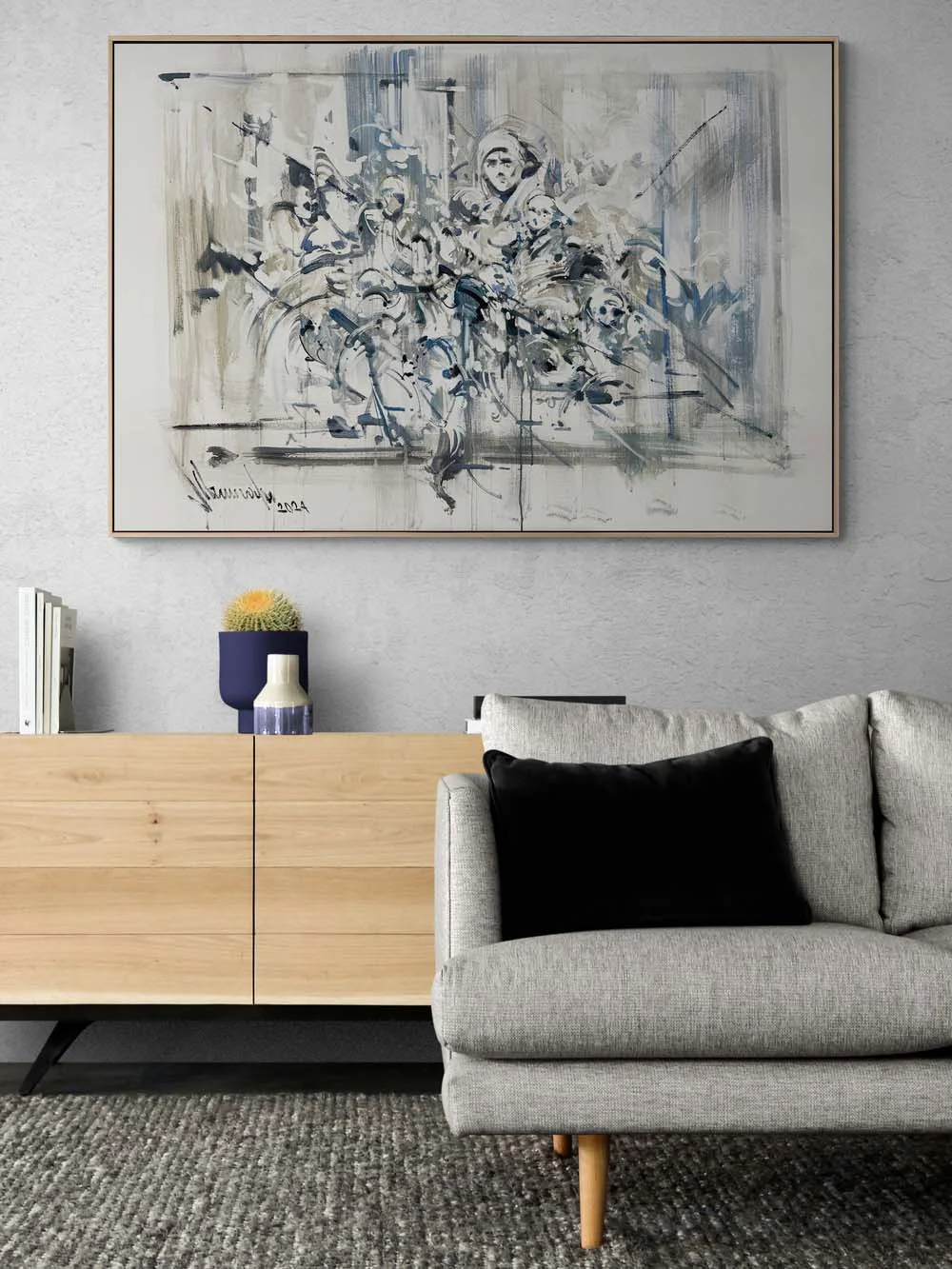 Düşlerin Geometrisi Yağlı Boya Tablosu