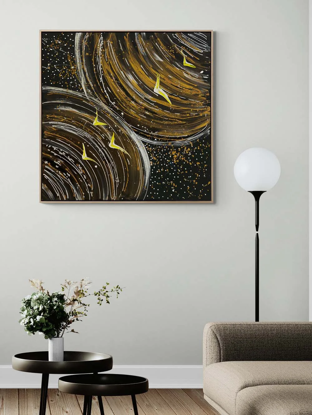 Gölgenin Kanatları Yağlı Boya Tablosu