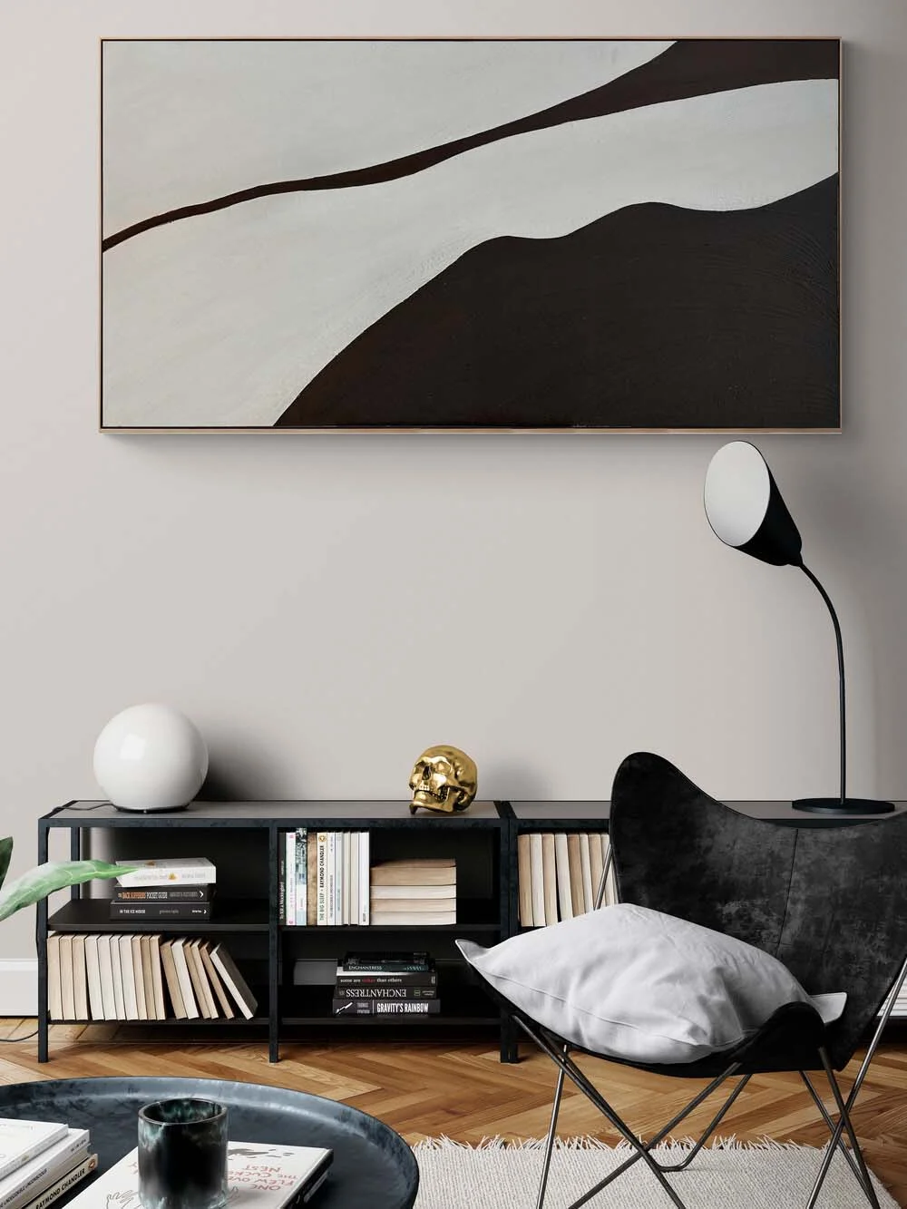 Geometrik Arayış Yağlı Boya Tablosu