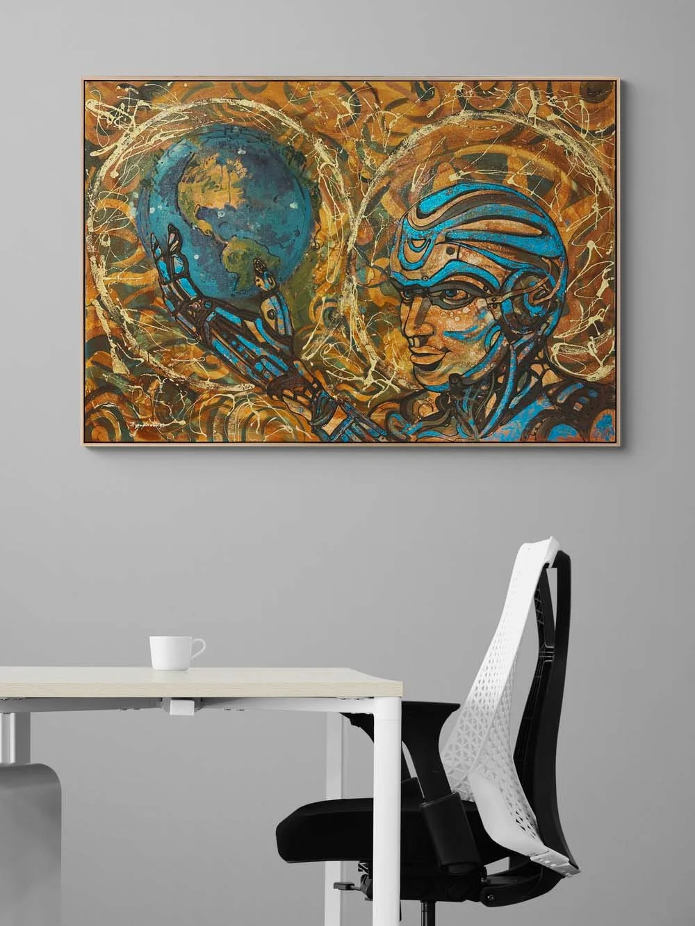 Mechanical Revolution Oil Painting