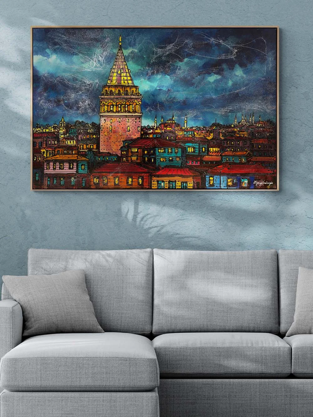 Galatanın Gece Rüyası Yağlı Boya Tablosu