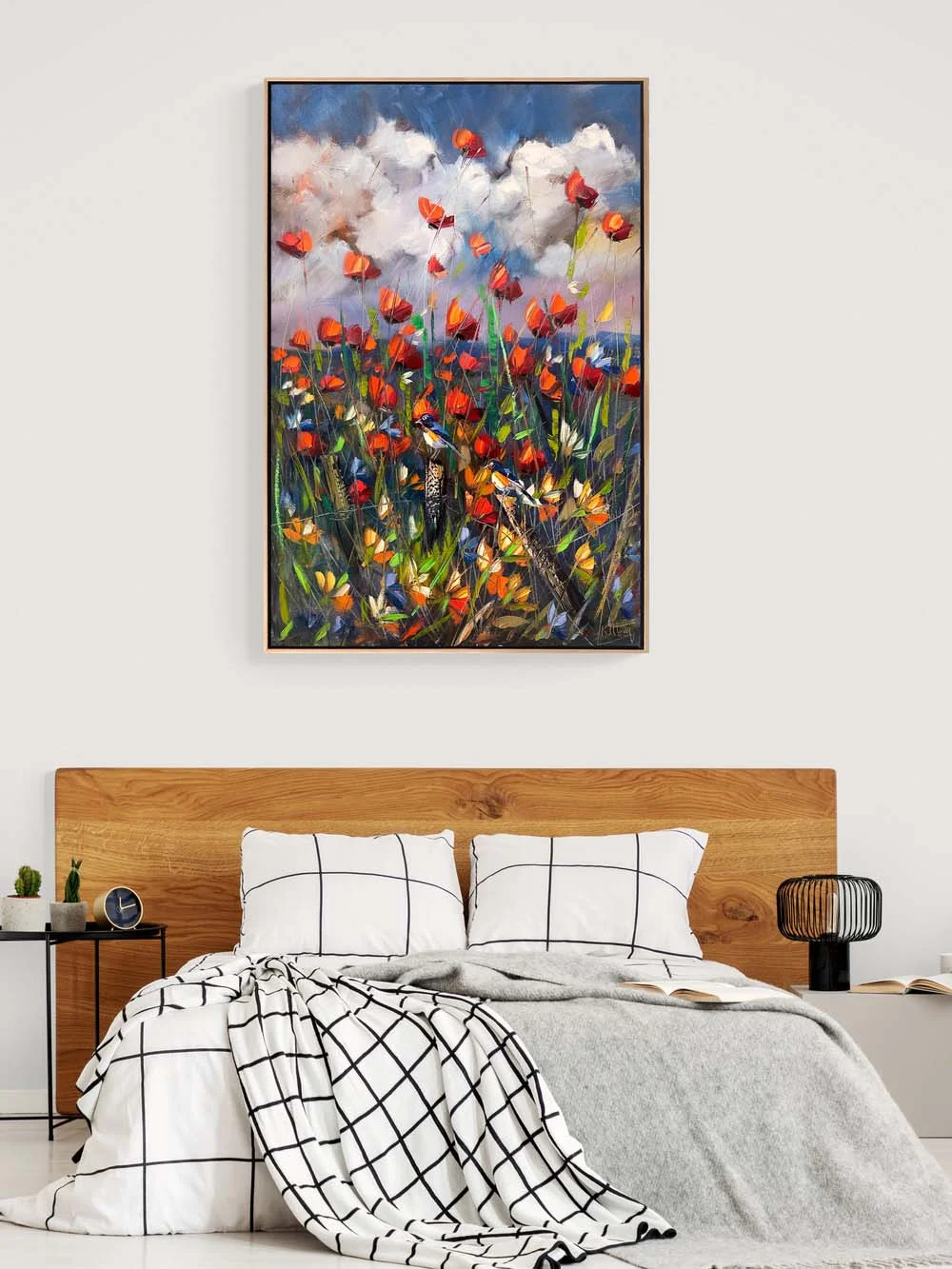 Gelinciklerin Bahar Şarkısı Yağlı Boya Tablosu