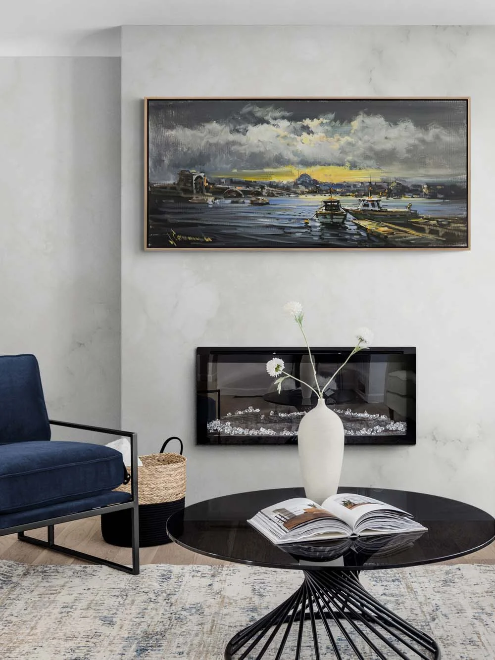 İstanbul Boğazının İhtişamı Yağlı Boya Tablosu