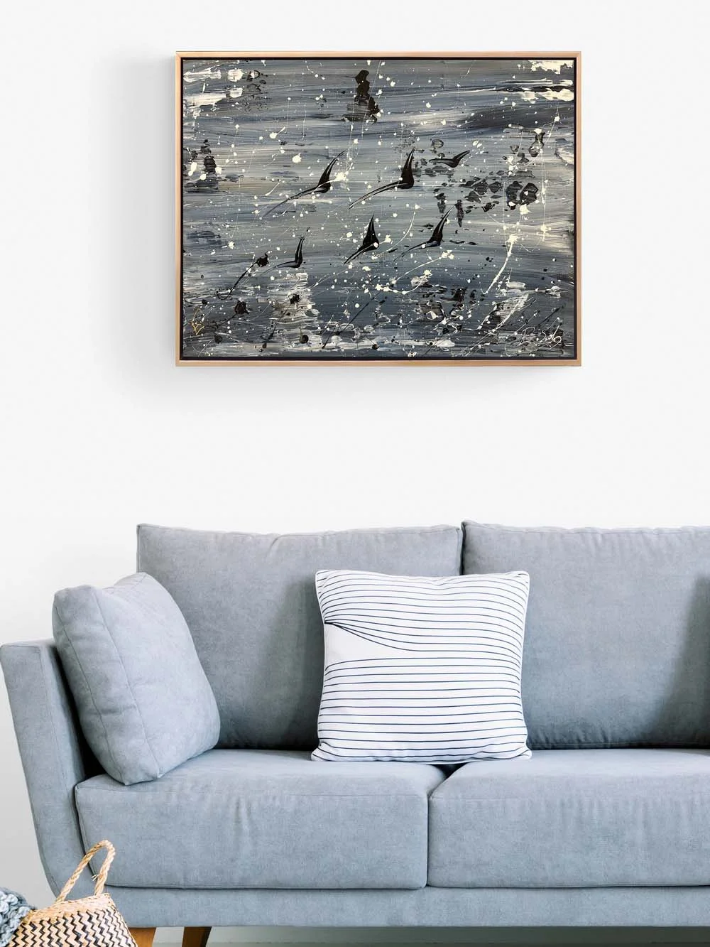 Kanatların Melodisi Yağlı Boya Tablosu