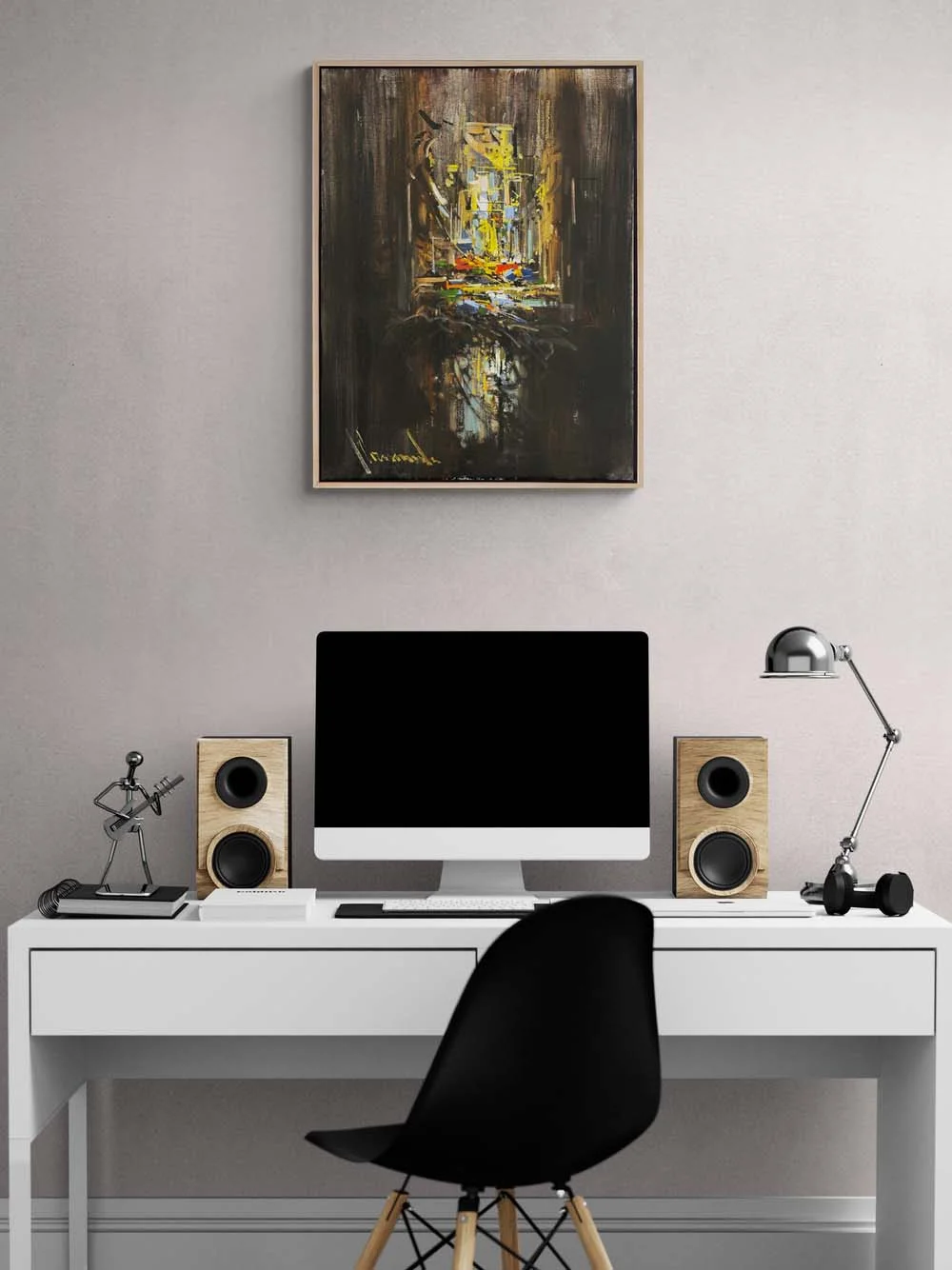 Zamanın Düşsel Dokusu Yağlı Boya Tablosu