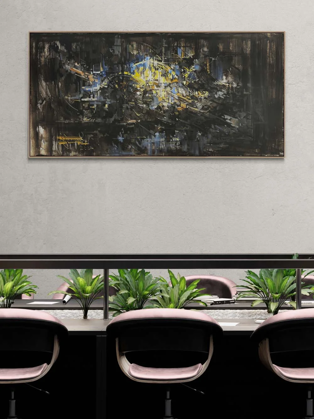 Karmaşadan Huzura Yağlı Boya Tablosu