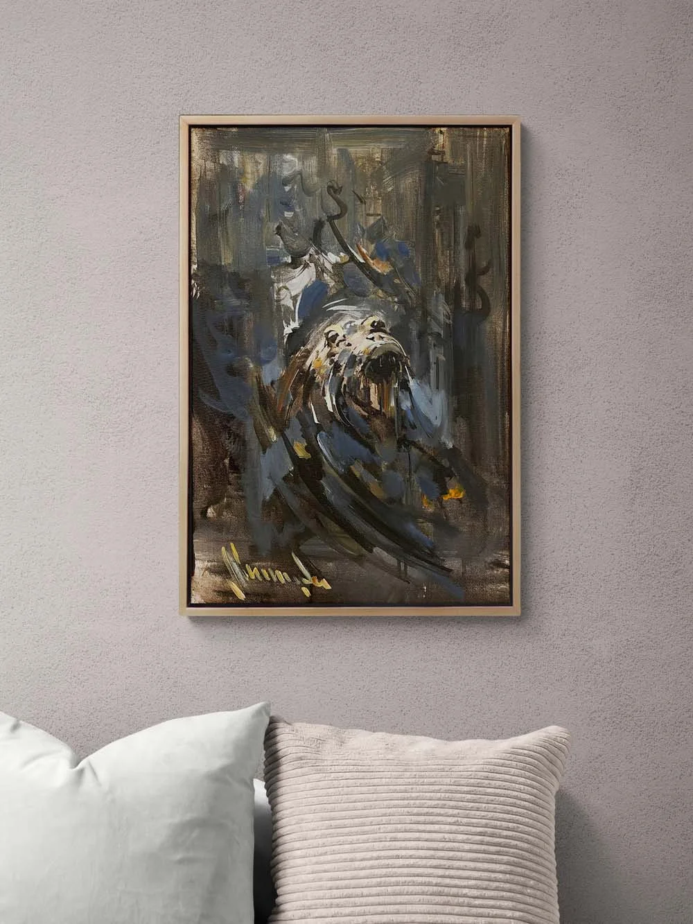 Gece Avcısı Yağlı Boya Tablosu