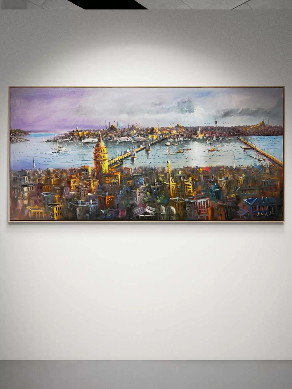 Istanbul offers Bosphorus Oil Painting , Historical Mansions , Ferryboat And Landscape