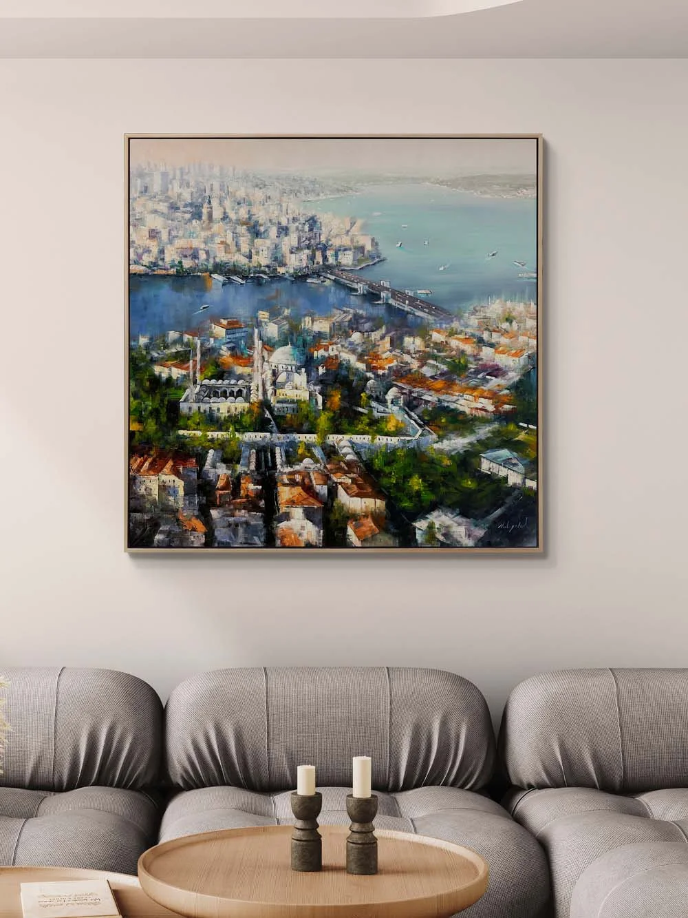 Haliç’in Sessiz Dalgaları Yağlı Boya Tablosu