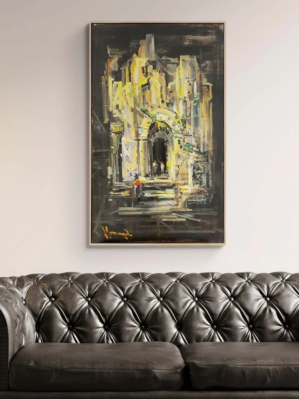 Zamanın Kıyısında Yağlı Boya Tablosu