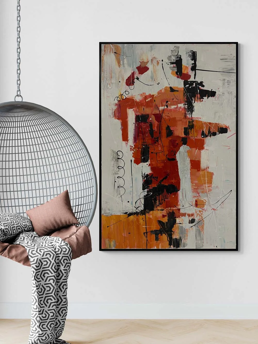 Gölge ve Gürültü Yağlı Boya Tablosu