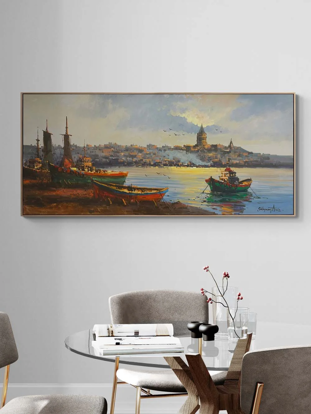 Boğazın Büyüsü Yağlı Boya Tablosu