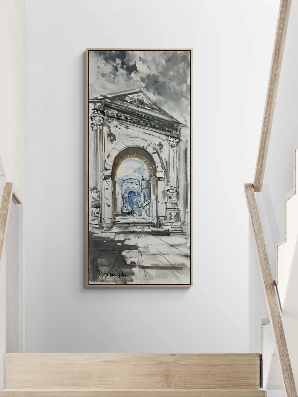 Antik Zamanlara Doğru Yağlı Boya Tablosu