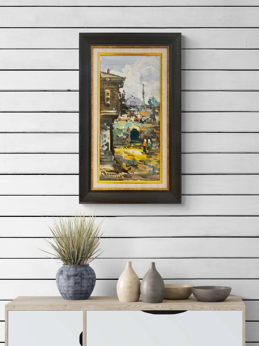 Eski Sokaklar Yağlı Boya Tablosu