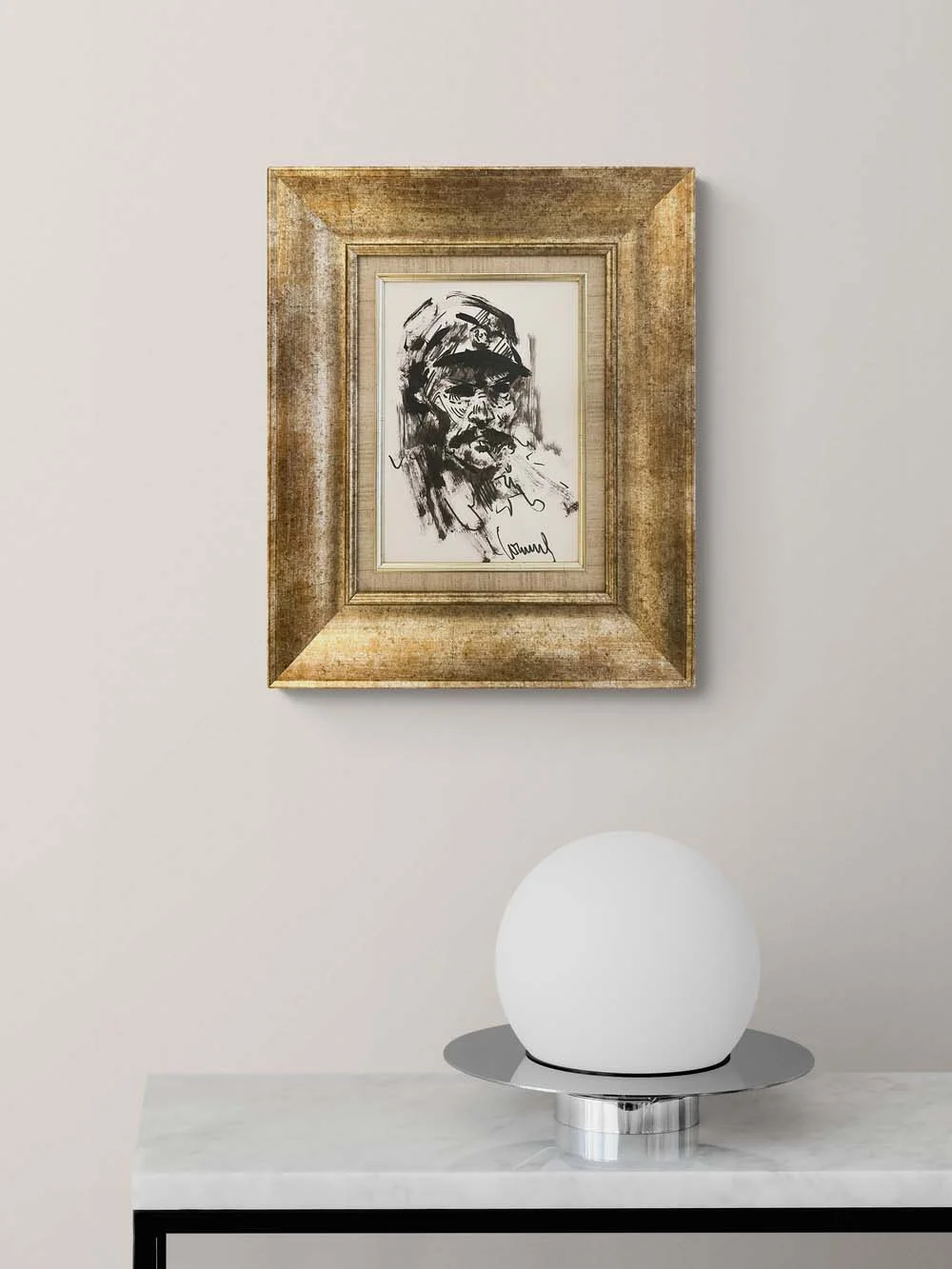 Yalnız Adam Yağlı Boya Tablosu