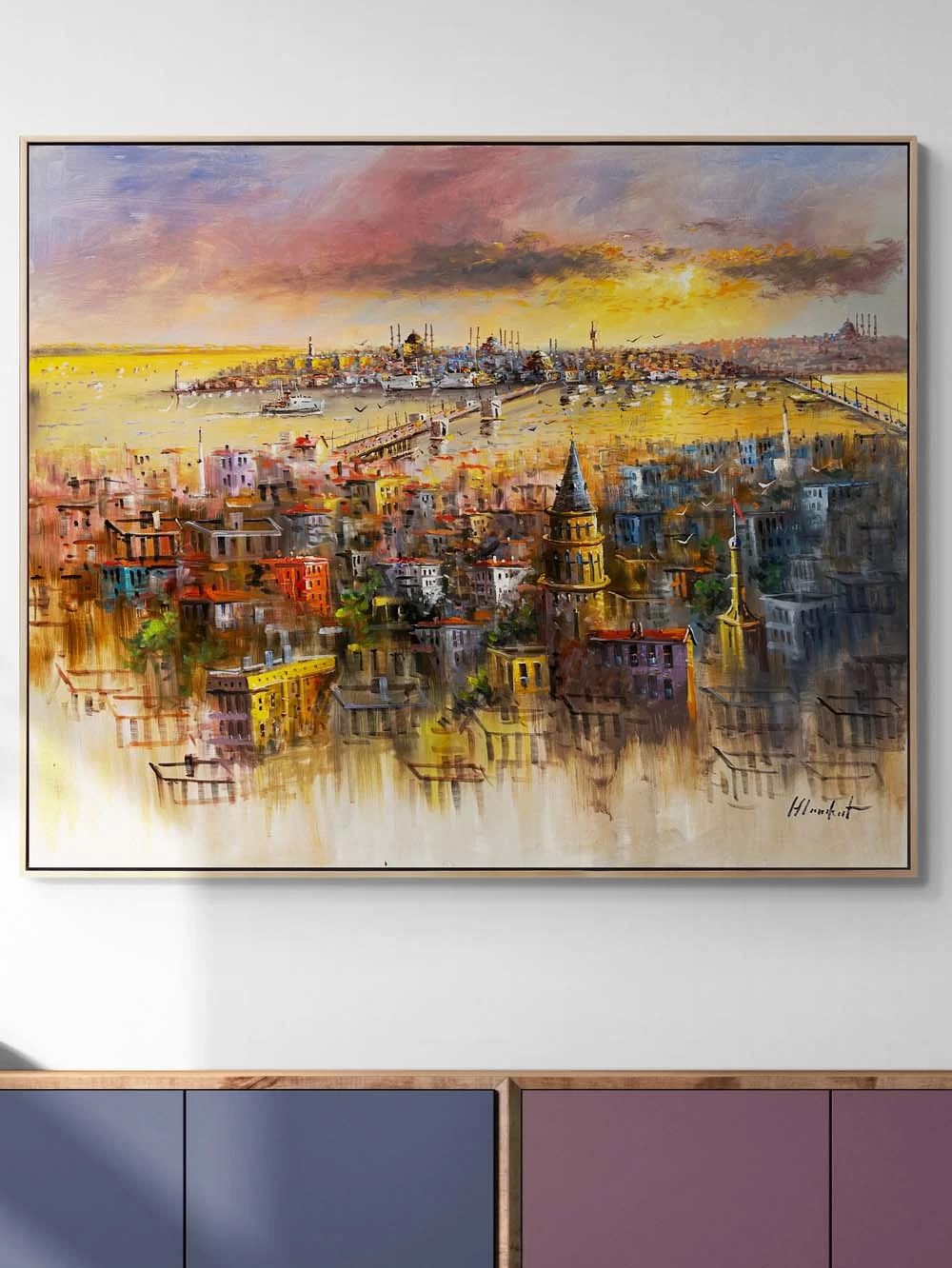 Istanbul from Seven Hills Oil Painting