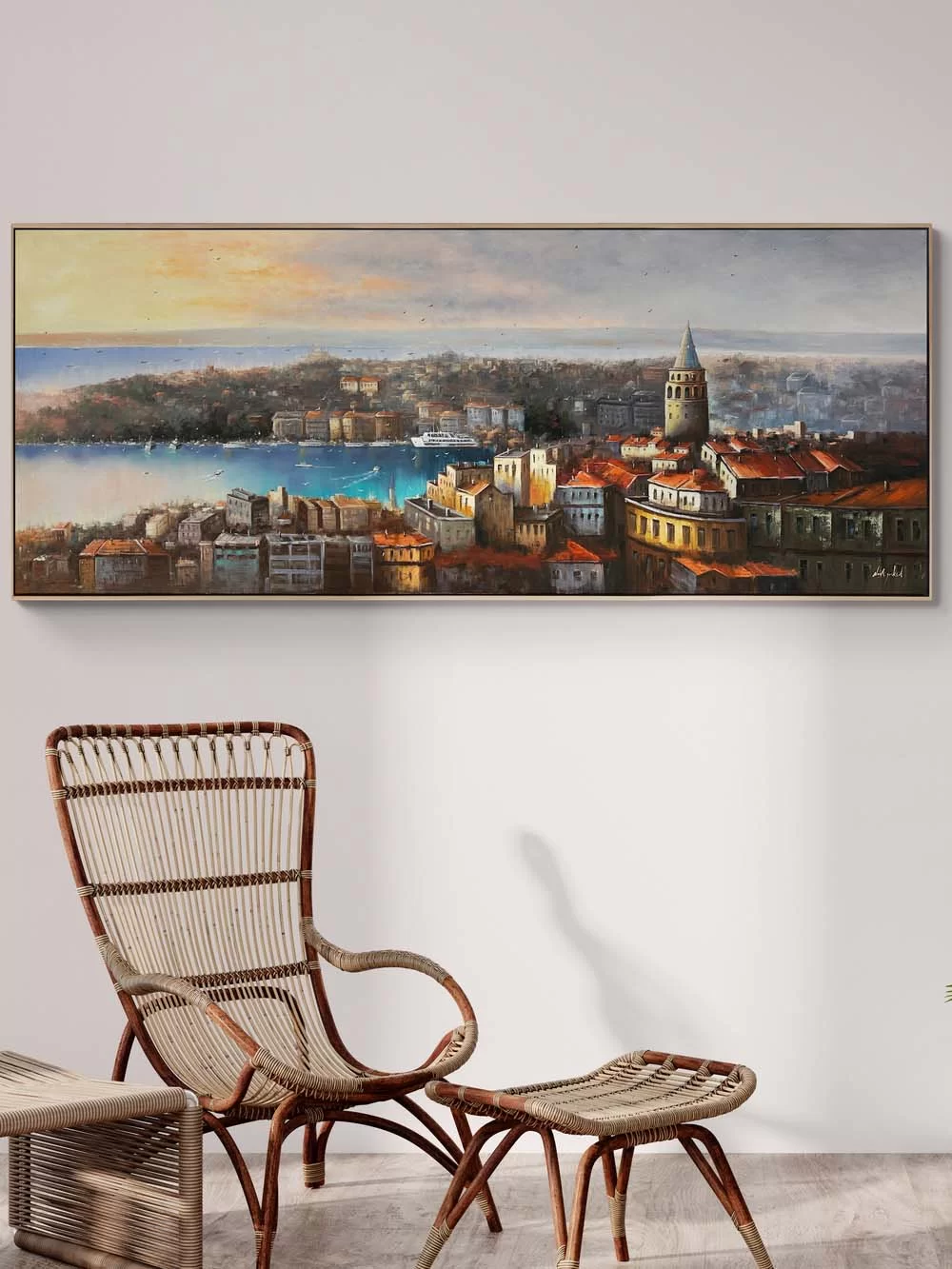 Istanbul from Galata Tower Oil Painting