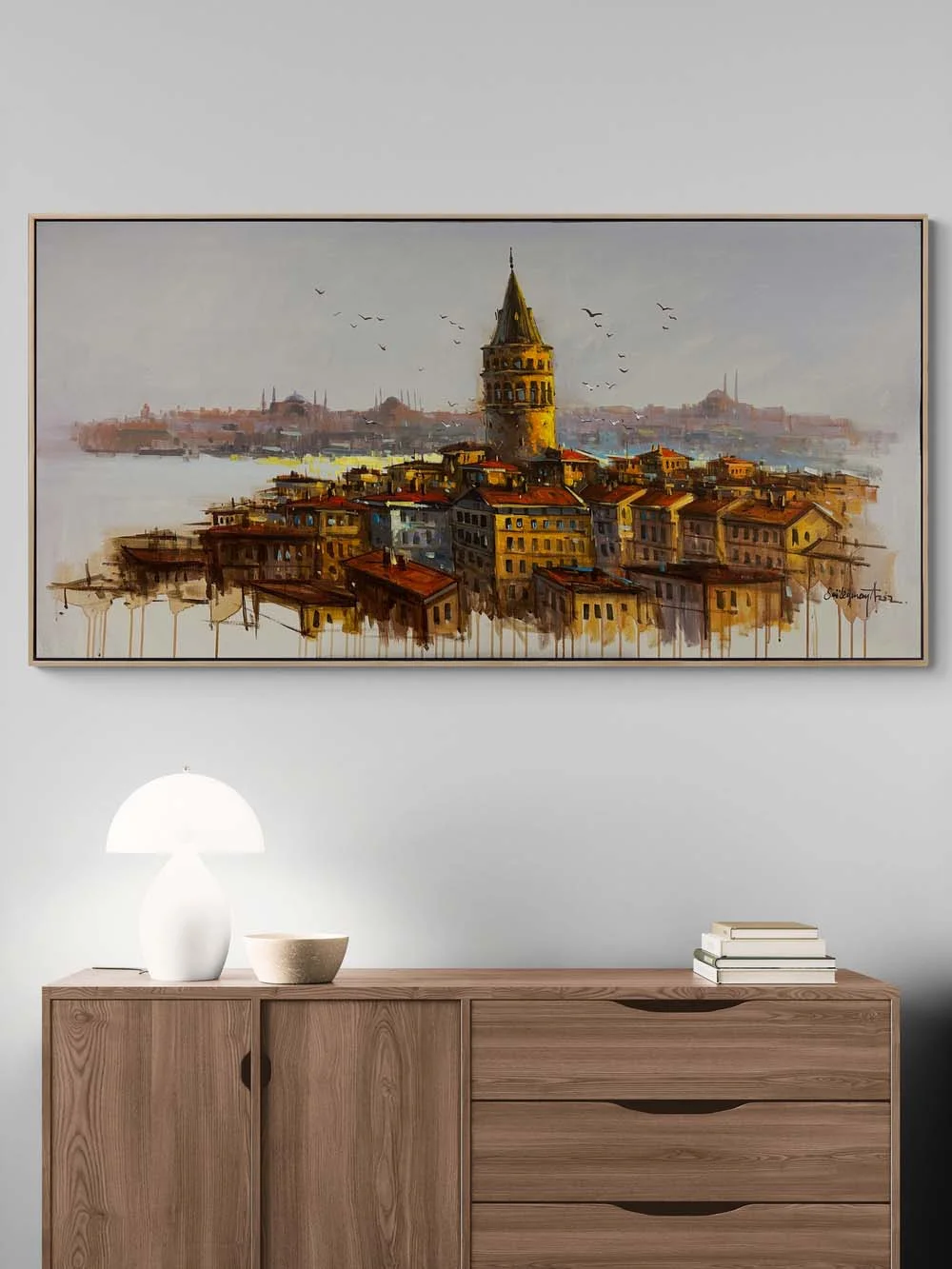Tower Overlooking the Golden Horn Oil Painting