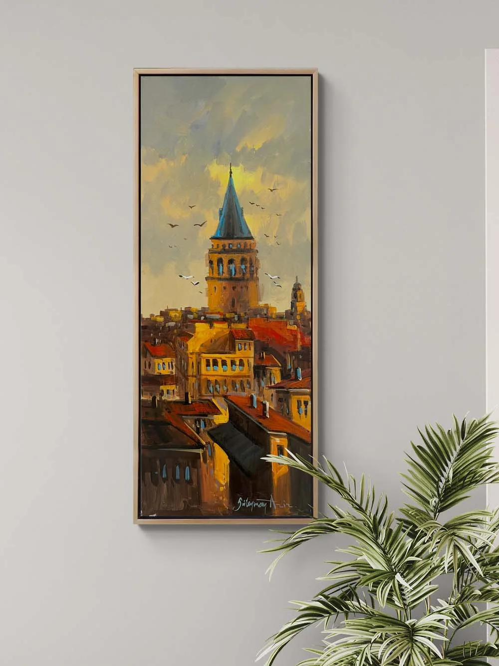Sunset in Galata Oil Painting