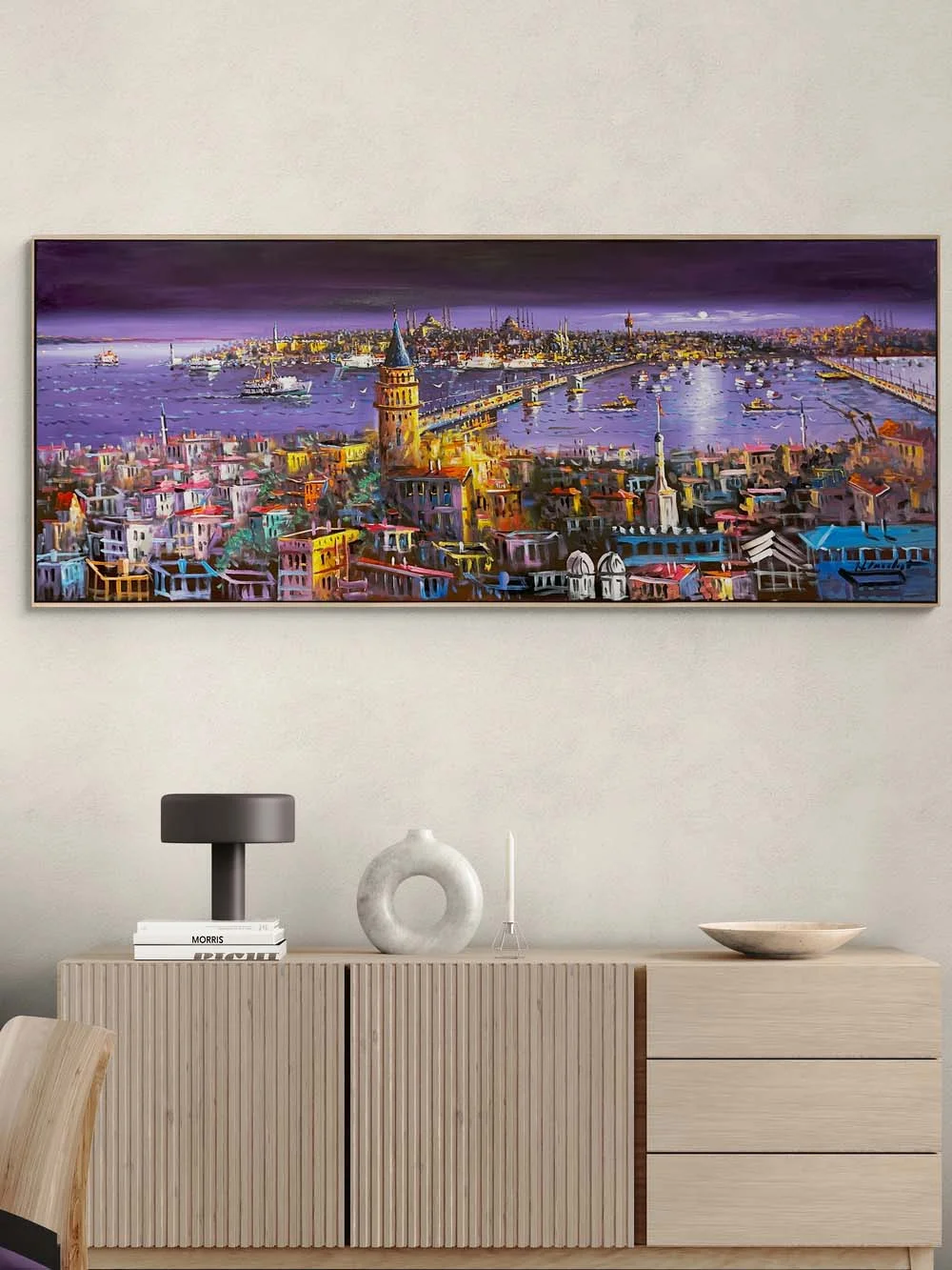 View from Galata to the Bosphorus Oil Painting