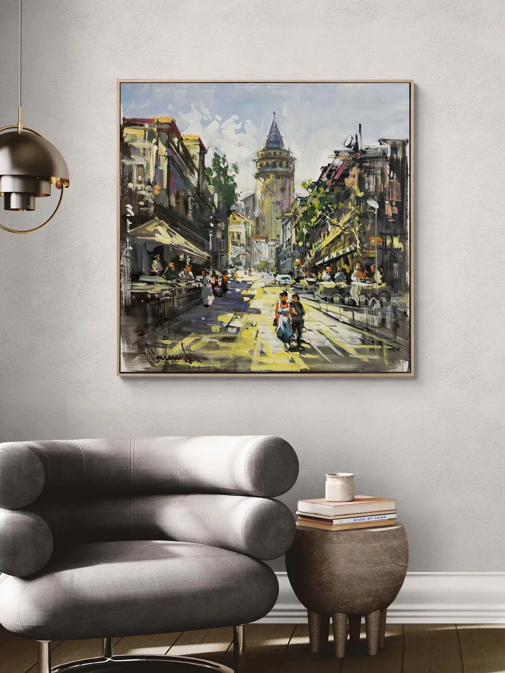 The Backstreets of Galata Oil Painting