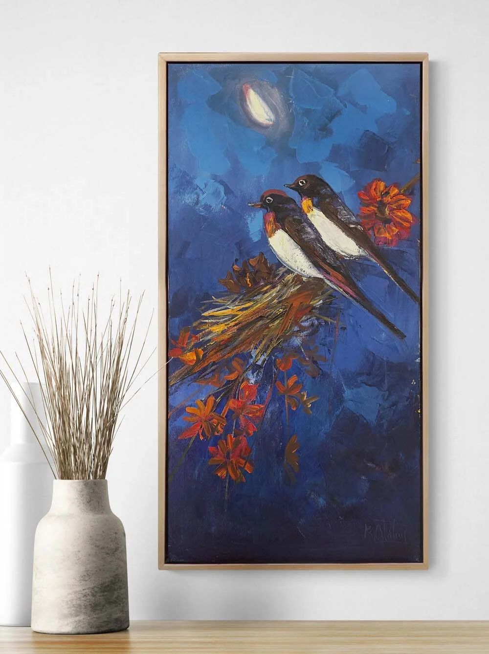 Baharın Fısıldadığı Aşk Yağlı Boya Tablosu