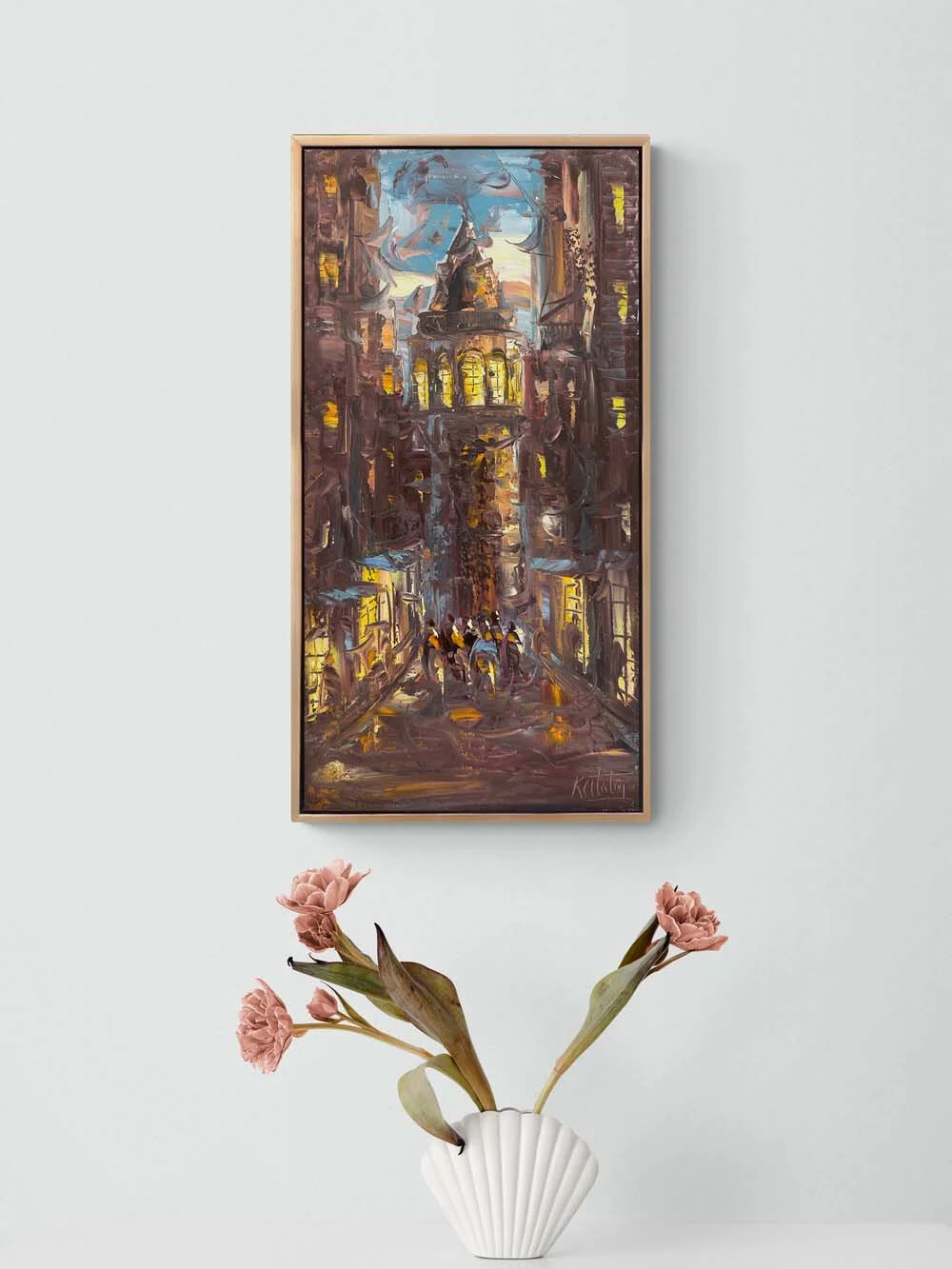 In the Soul of Galata Oil Painting