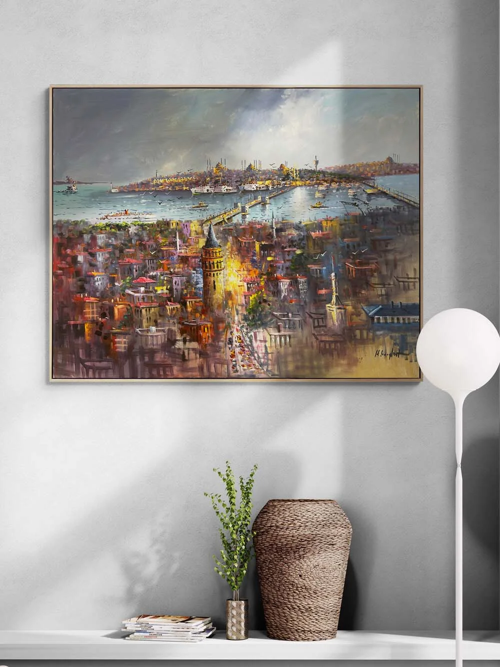 With the Spirit of Old Istanbul Oil Painting