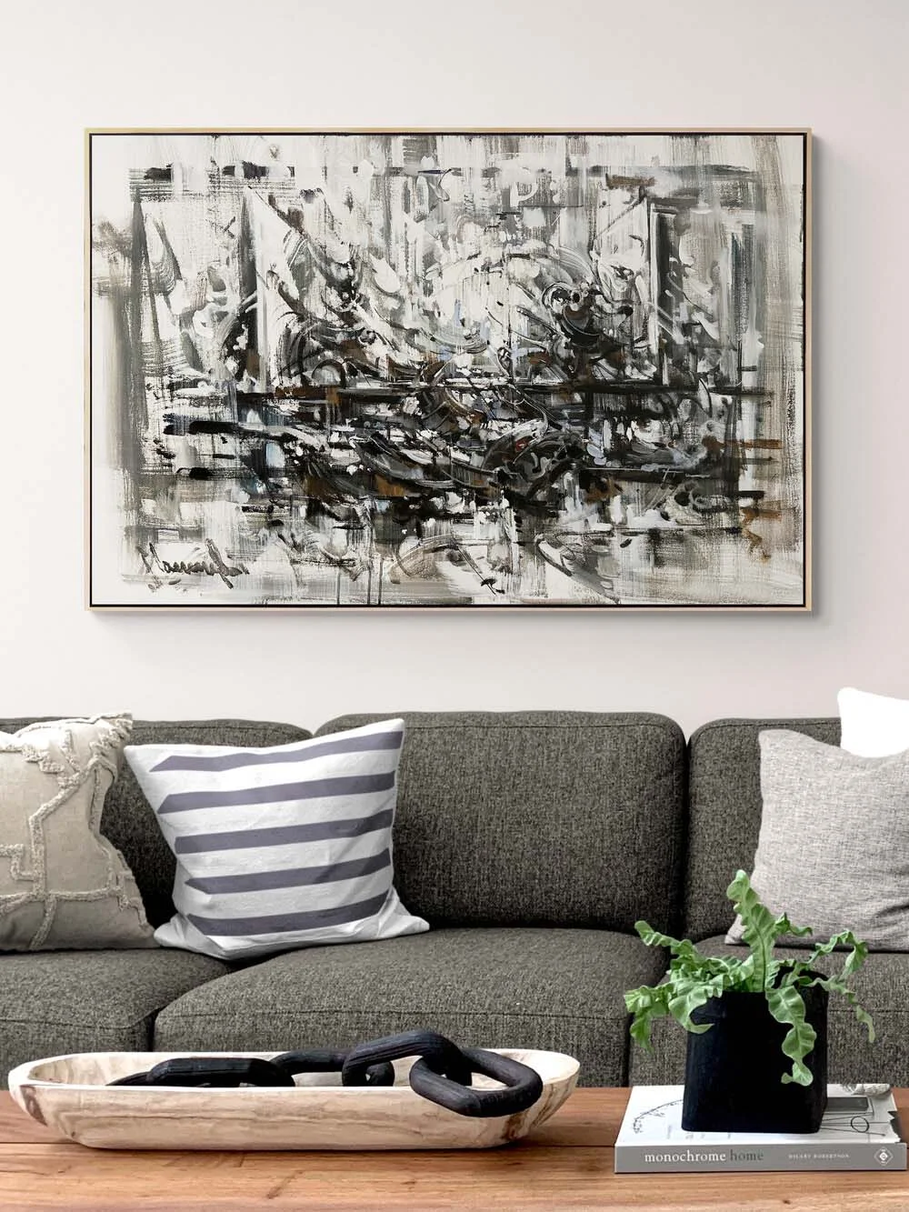 Gizemli Akış Yağlı Boya Tablosu