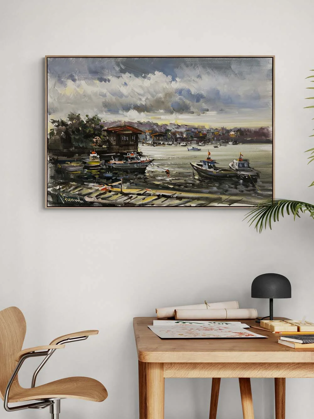 Çengelköy İskelesi Yağlı Boya Tablosu