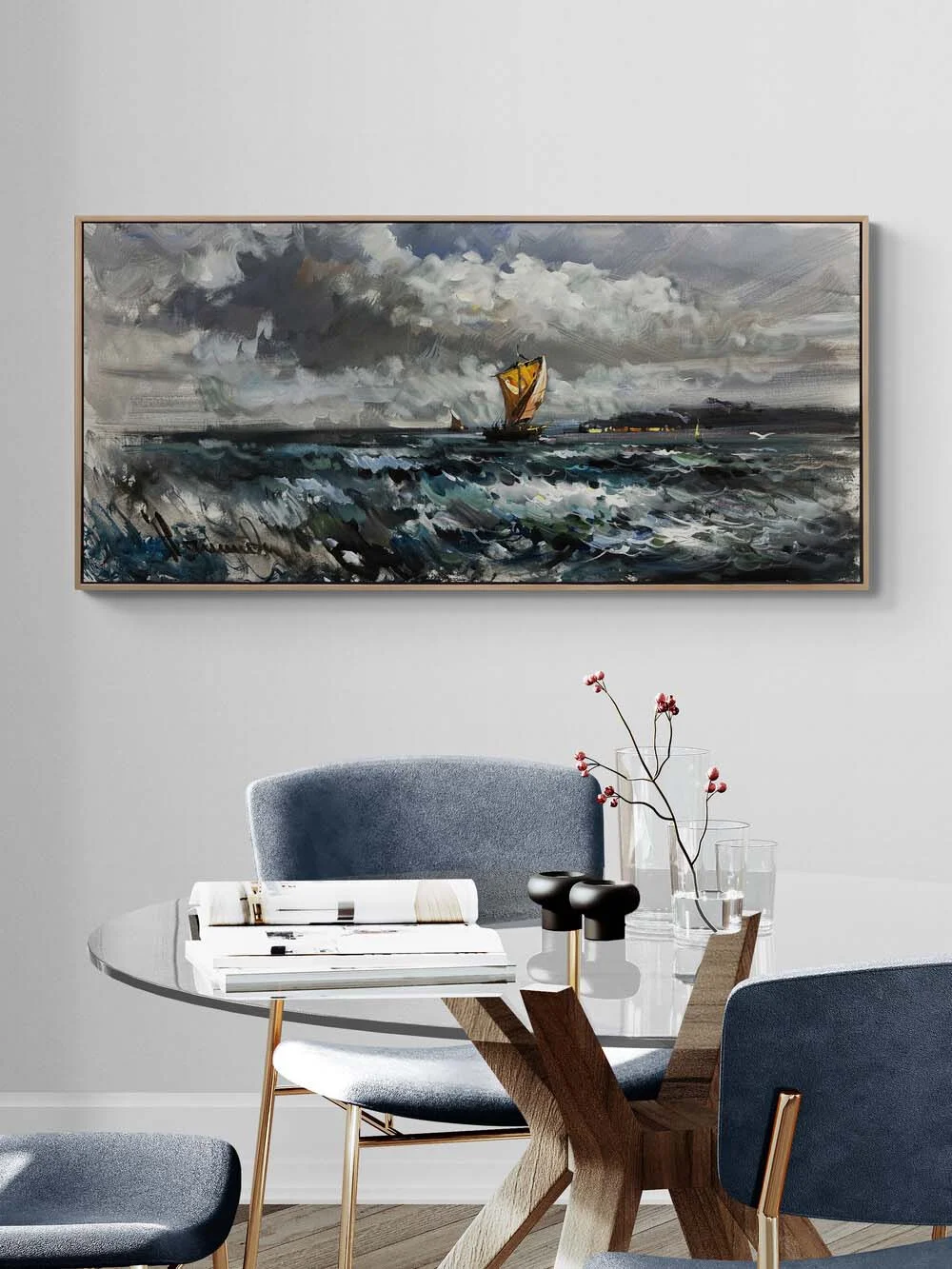 Fırtınaya Karşı Yağlı Boya Tablosu