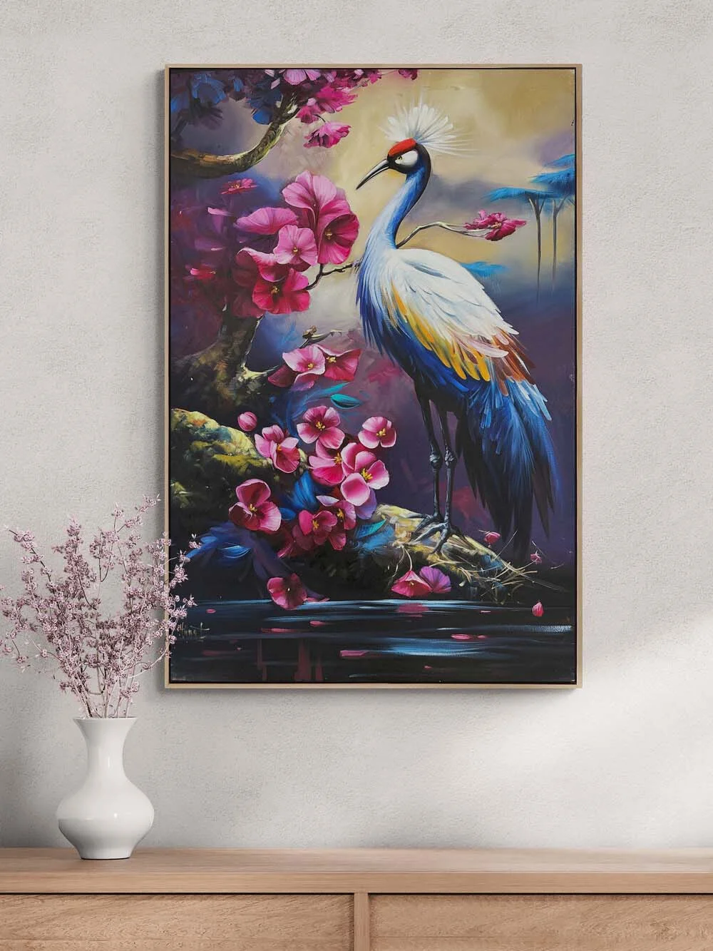 Bir Tavus Kuşunun Rüyası Yağlı Boya Tablosu