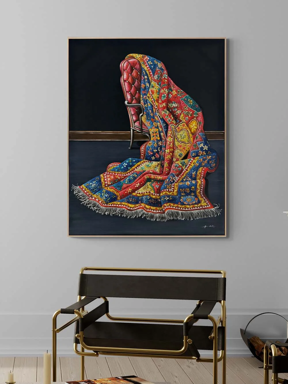 Efsanevi Motifler Yağlı Boya Tablosu