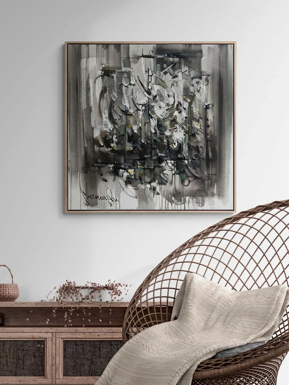 Sükûnetin Şekli Yağlı Boya Tablosu