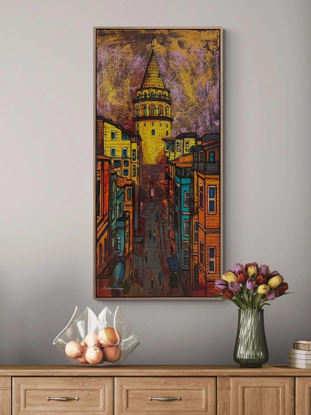 The Silent Watcher of Galata Oil Painting