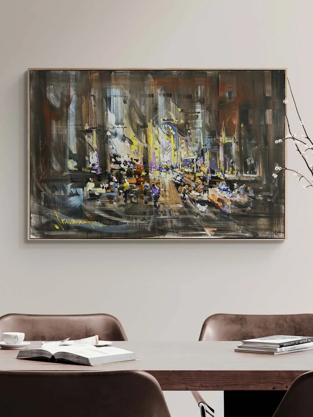 Time at the Market Oil Painting