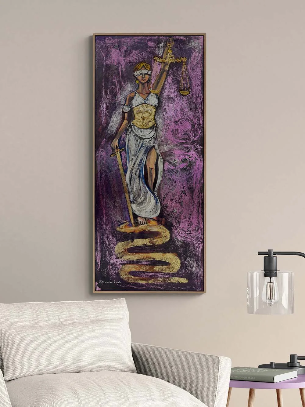 Justitianın Huzuru Yağlı Boya Tablosu