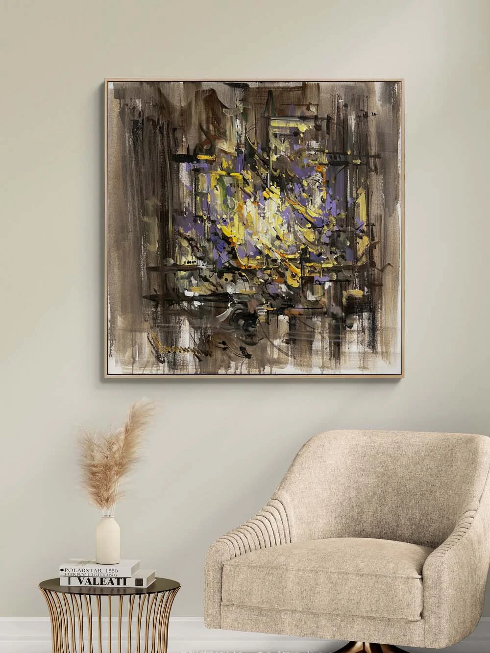 Line of Silence Oil Painting