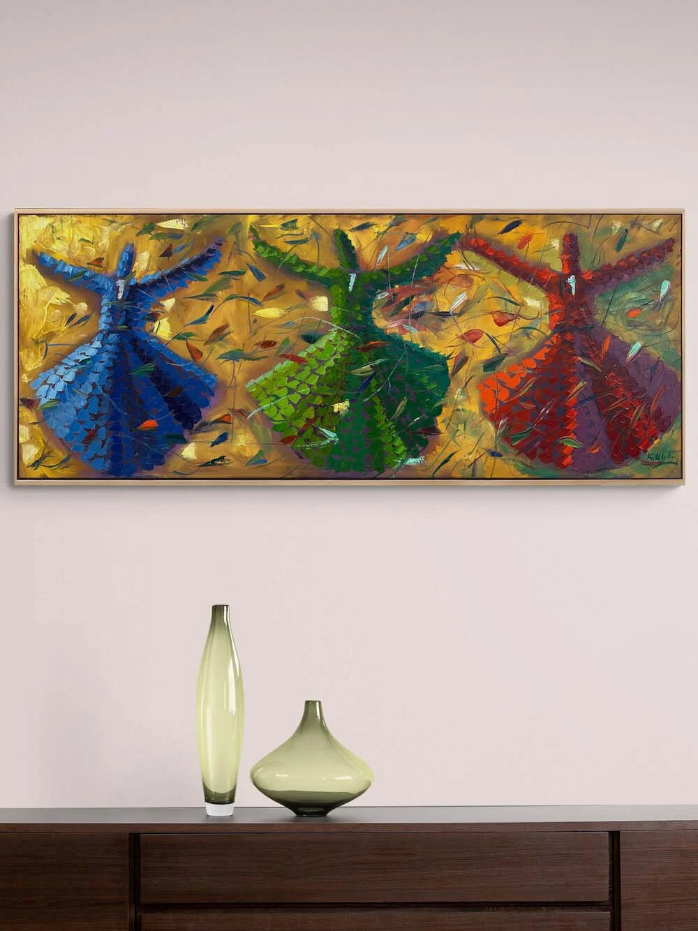 Sema’da Zaman Durur Yağlı Boya Tablosu