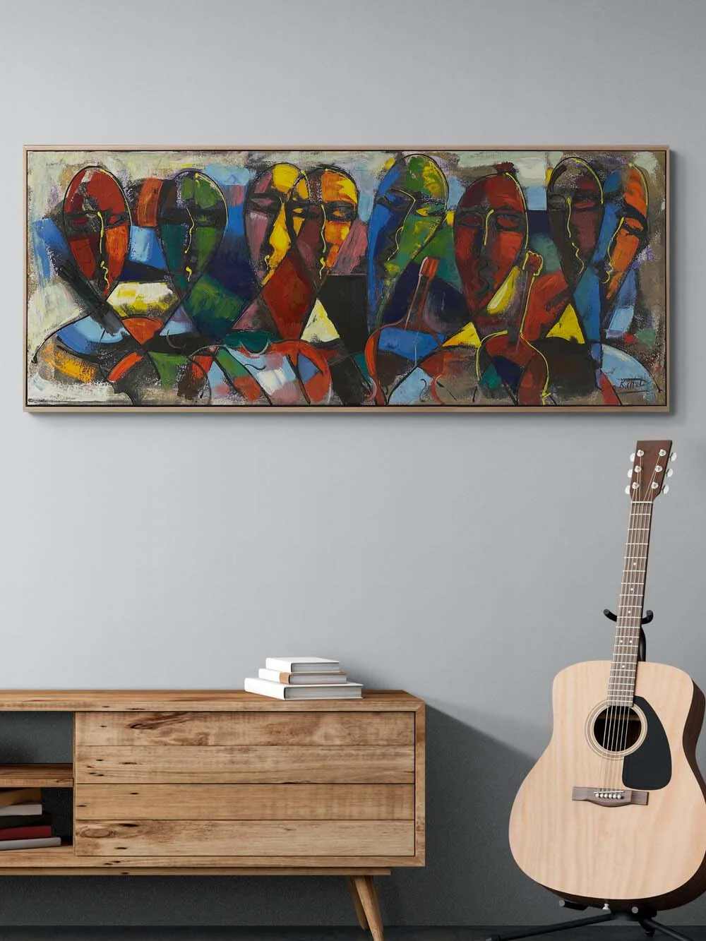 Yüzler Arasında Yağlı Boya Tablosu