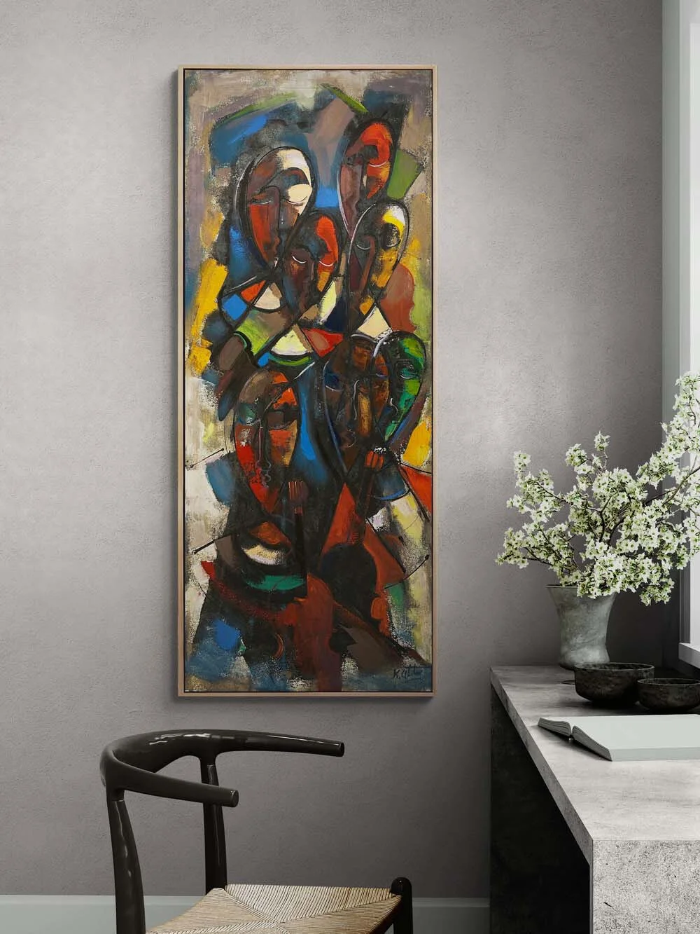 Gölge İzleri Yağlı Boya Tablosu