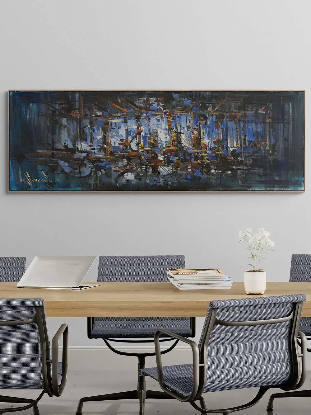 Erimiş Formlar Yağlı Boya Tablosu