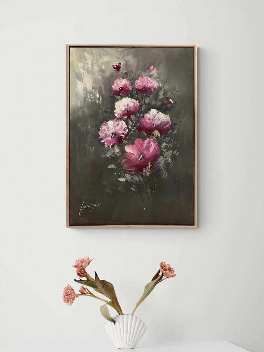 Zarif Bir Buket Yağlı Boya Tablosu