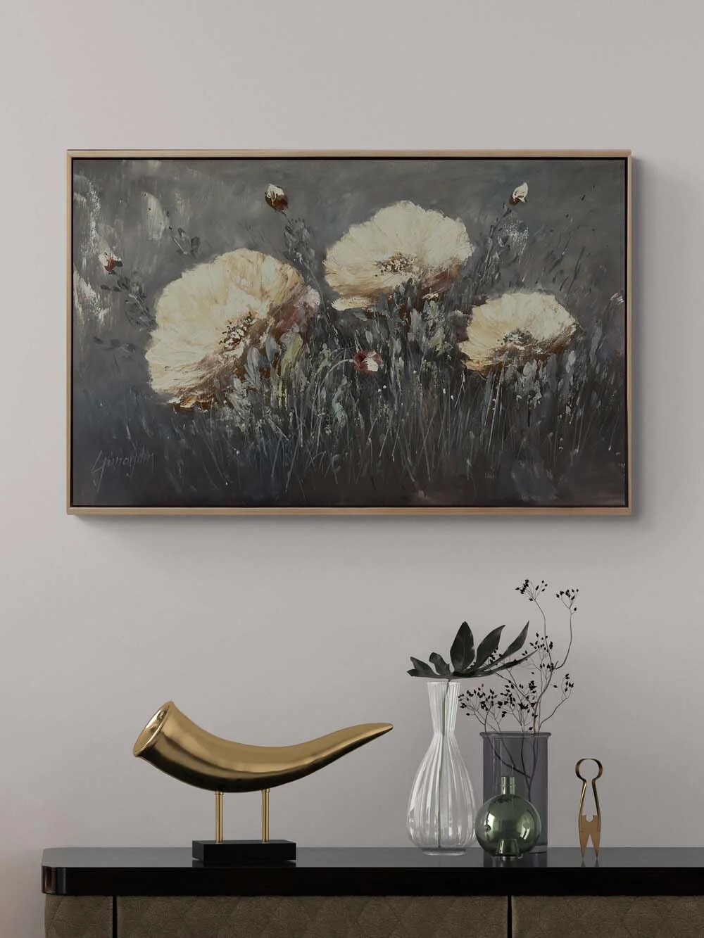 Zarif Bir An Yağlı Boya Tablosu