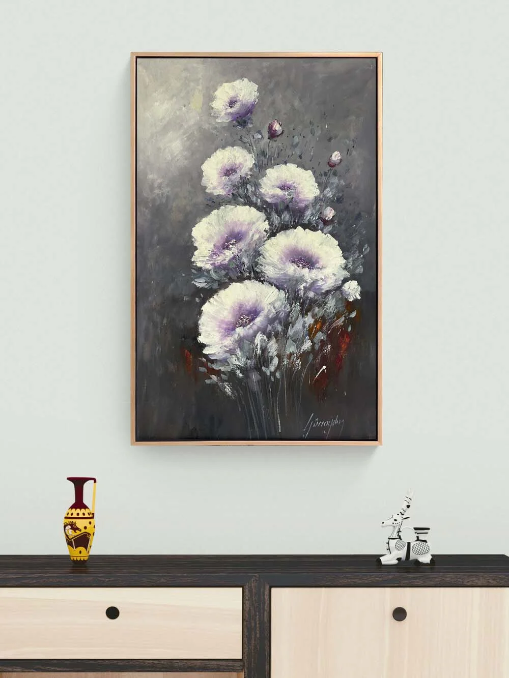 Lilanın Sessizliği Yağlı Boya Tablosu