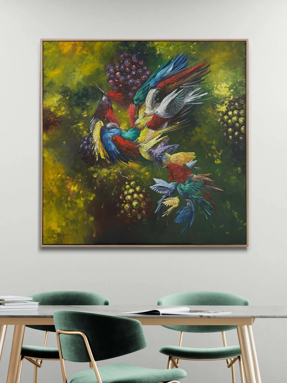 Küllerinden Doğan Anka Yağlı Boya Tablosu