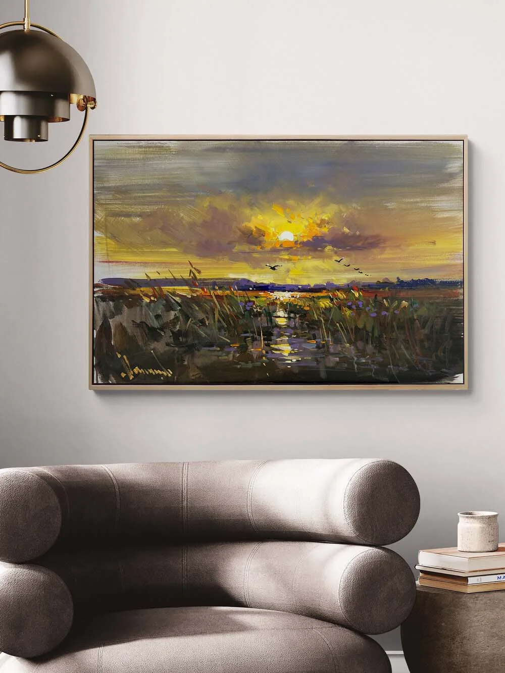 Gölge ve Işık Arasında Yağlı Boya Tablosu